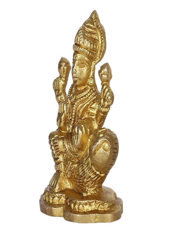 GURU JEE GURUJEE Brass Statue Goddess Laxmi with Owl for Puja Mandir Temple MATA Laxmi Murti Religious Gifts - Image 3